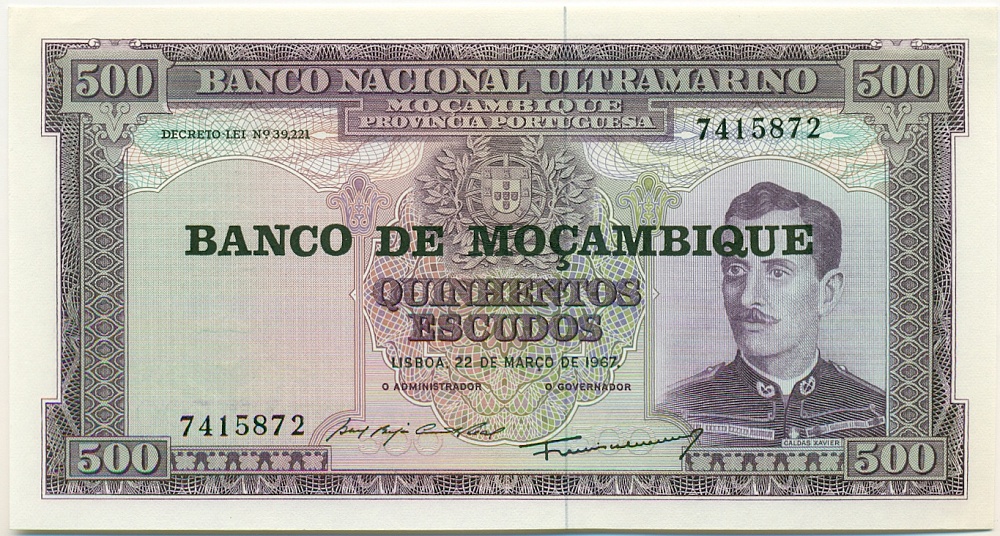 500 эскудо 1976 года Мозамбик — Фото №1