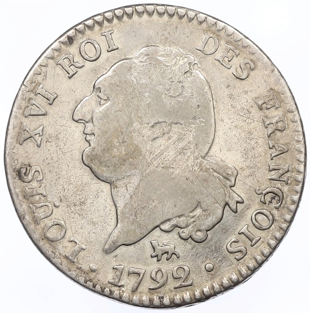 30 солей 1792 года А Франция (Людовик XVI) — Фото №2