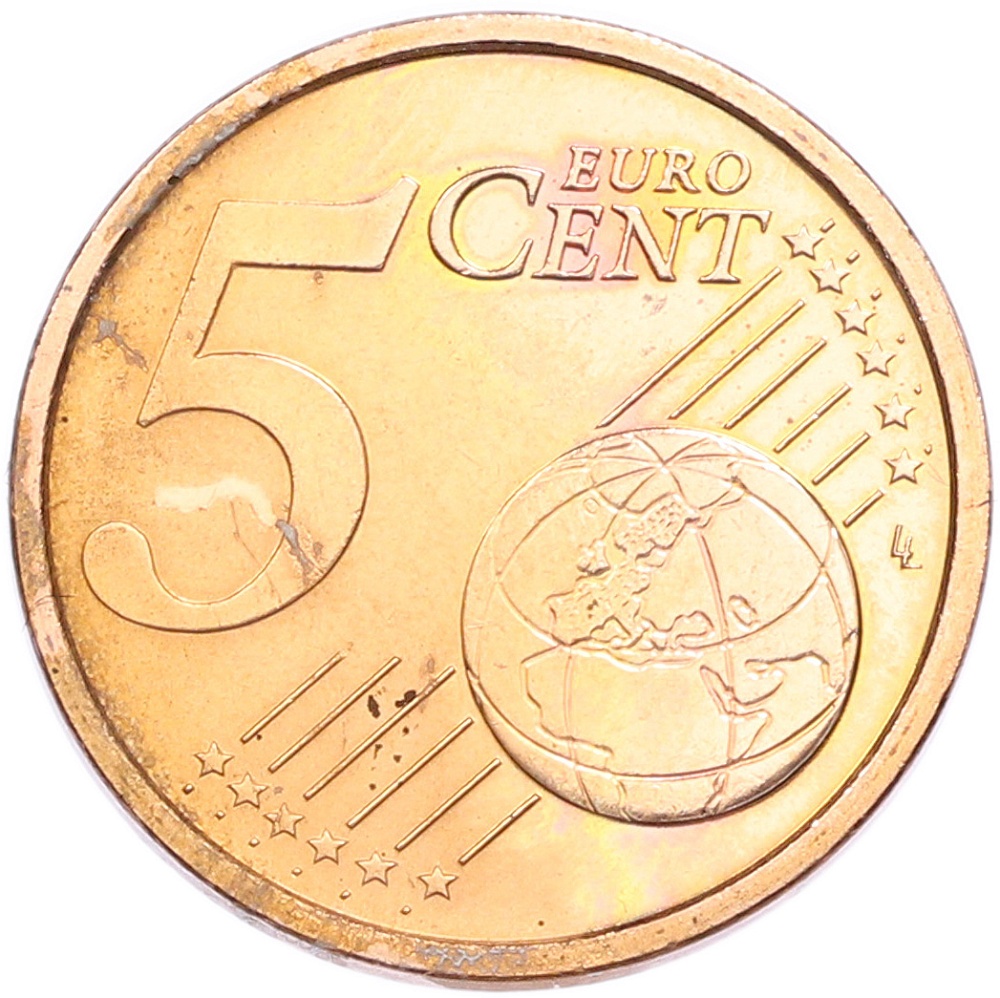5 евроцентов 2004 года Италия — Фото №2