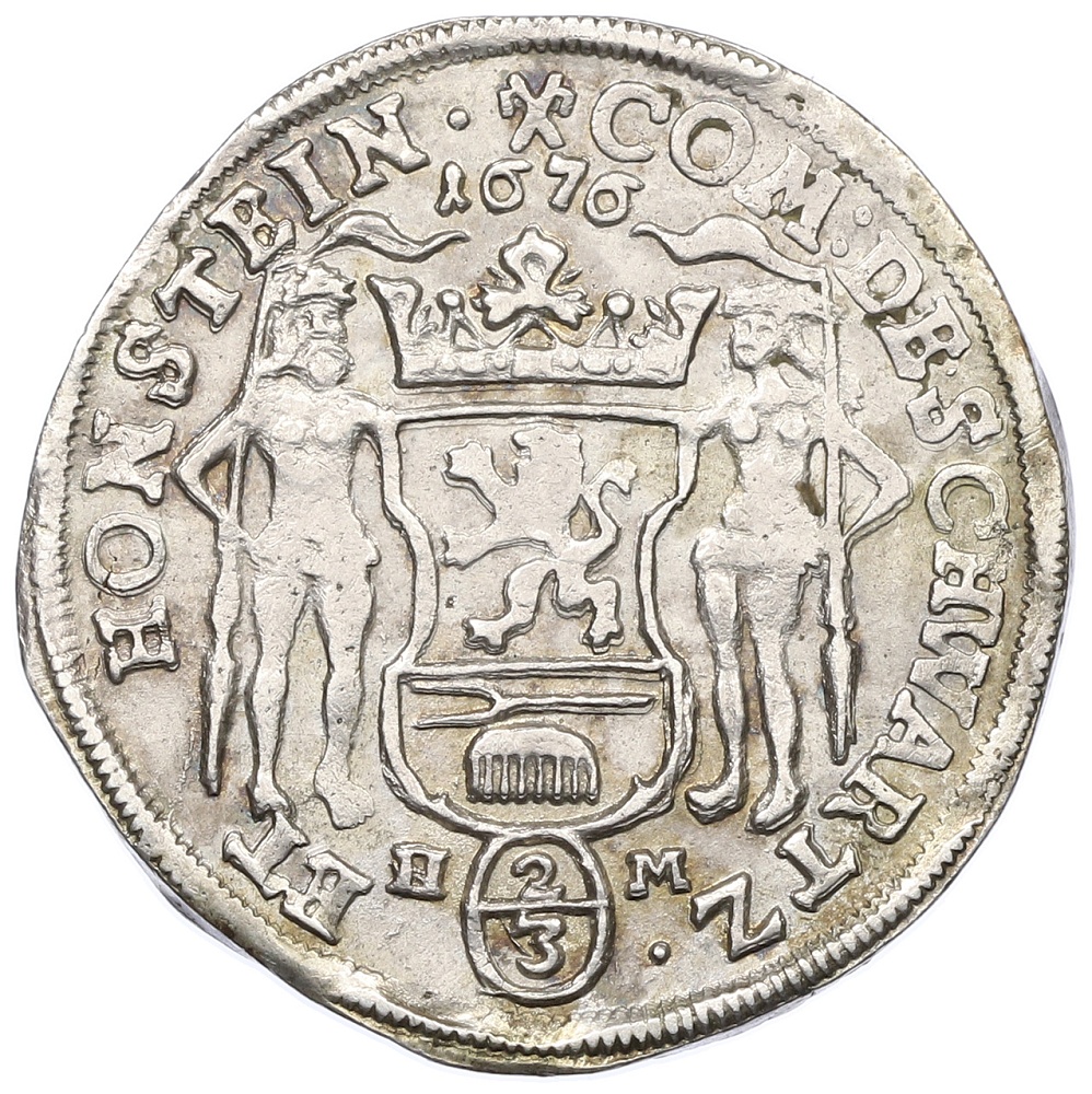 2/3 талера 1676 года Шварцбург-Зондерхаузен — Фото №2