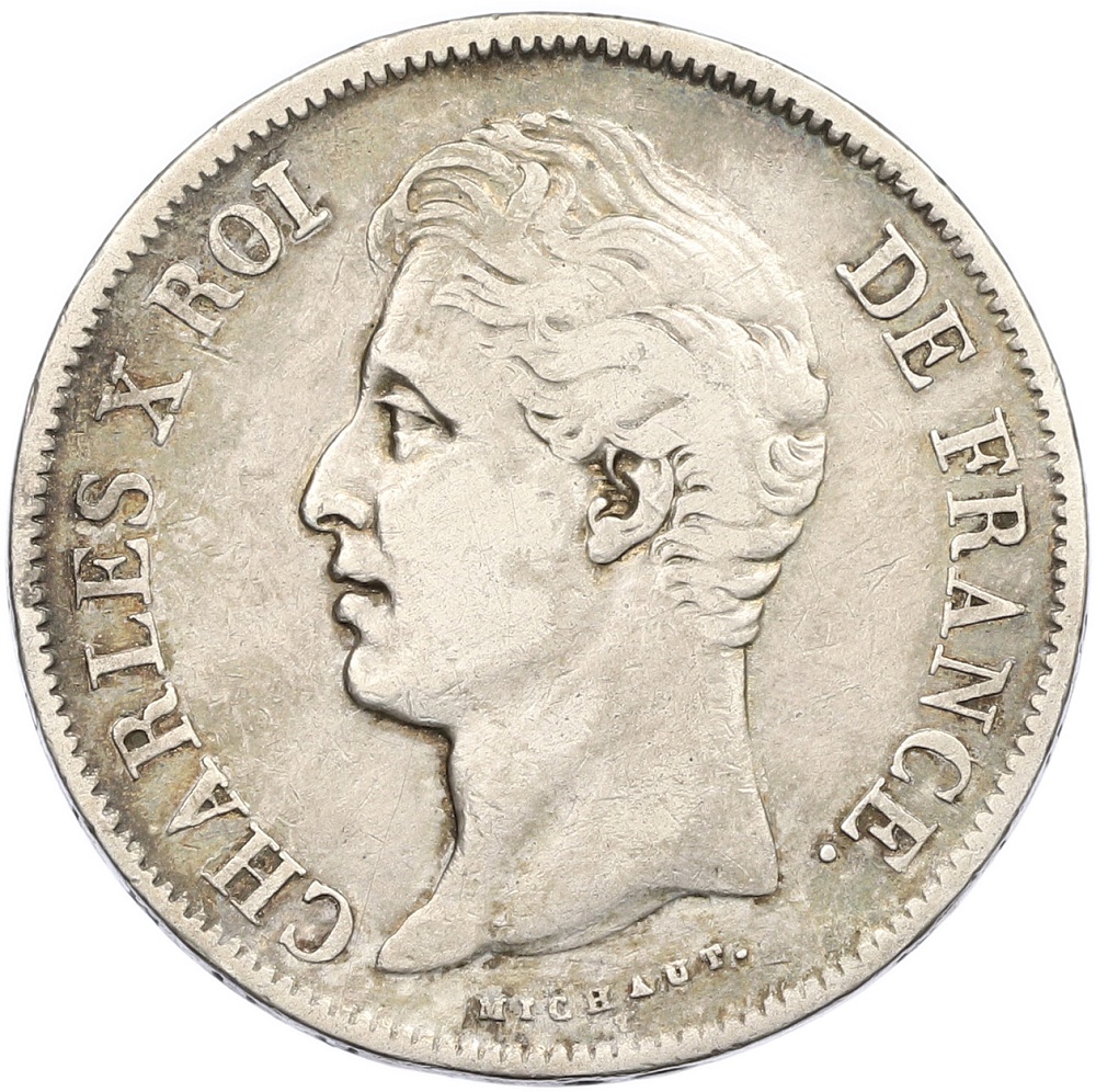 5 франков 1827 года Q Франция — Фото №2