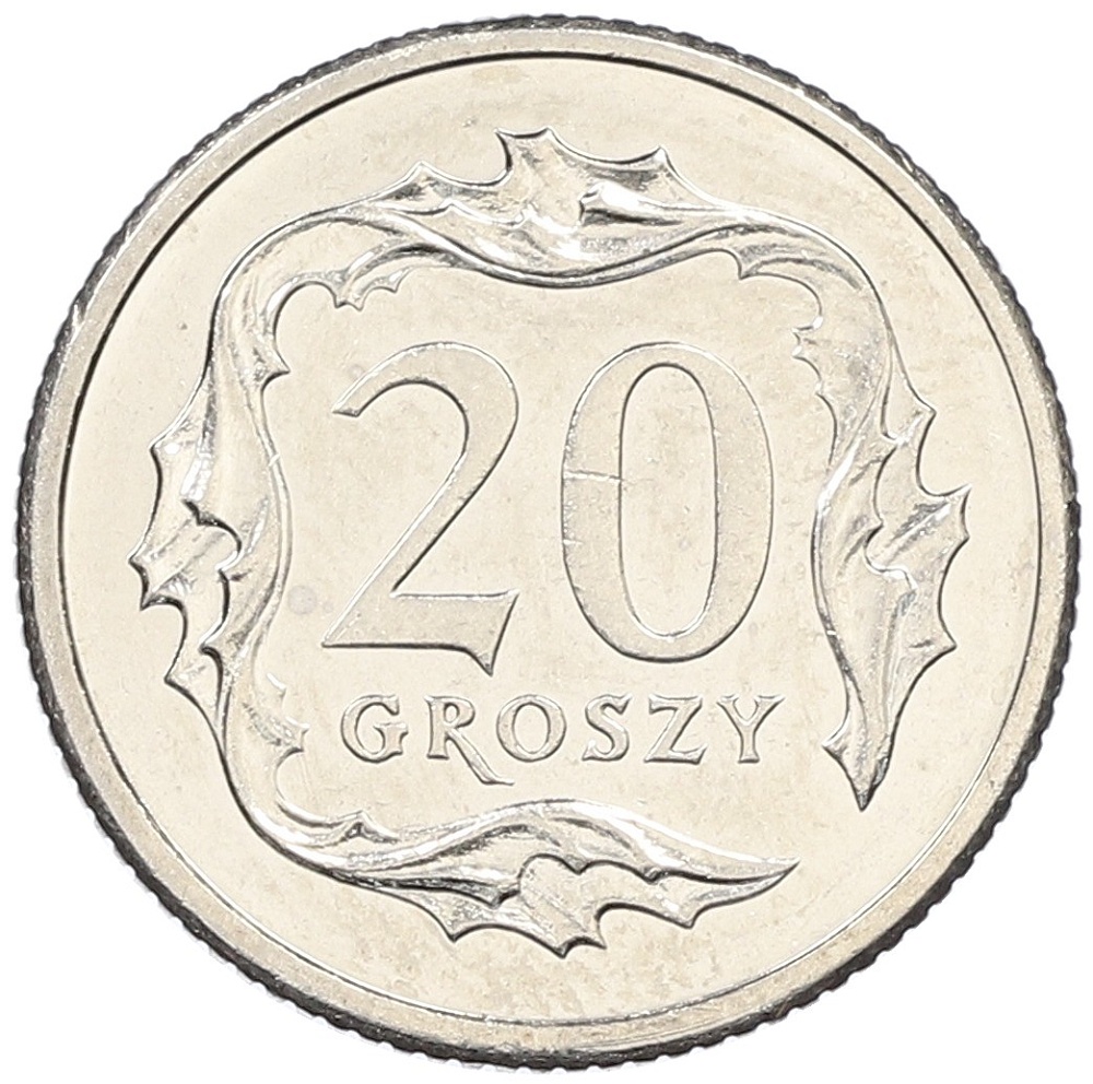 20 грошей 2009 года Польша — Фото №2