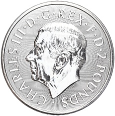 2 фунта 2023 года Великобритания (Карл III) «Королевский герб» — Фото №2