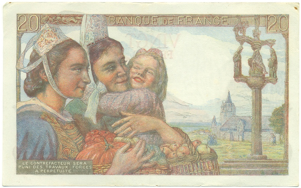 20 франков 1942 года Франция — Фото №2