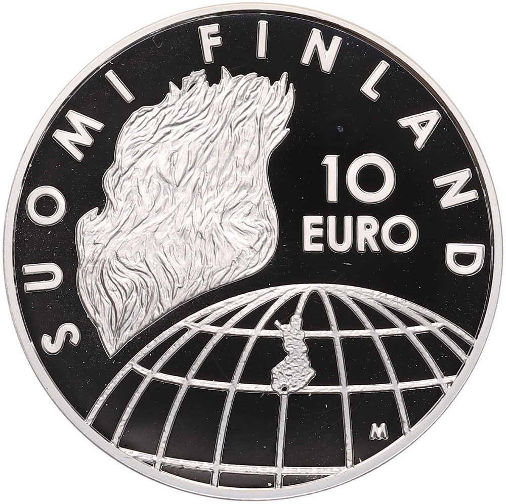 10 евро 2002 года Финляндия «50 лет Олимпийским играм в Хельсинки» — Фото №2