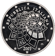 10 евро 2007 года Италия «50 лет Римскому договору» — Фото №2