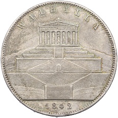 2 талера 1842 года Бавария «Вальхалла» — Фото №1