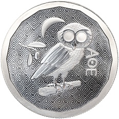 1 фунт 2024 года Остров Святой Елены «Афинская сова» — Фото №1