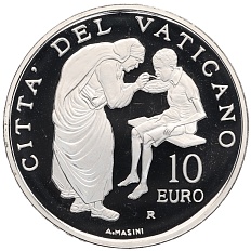 10 евро 2007 года Ватикан «Всемирный день миссионерской деятельности» — Фото №1