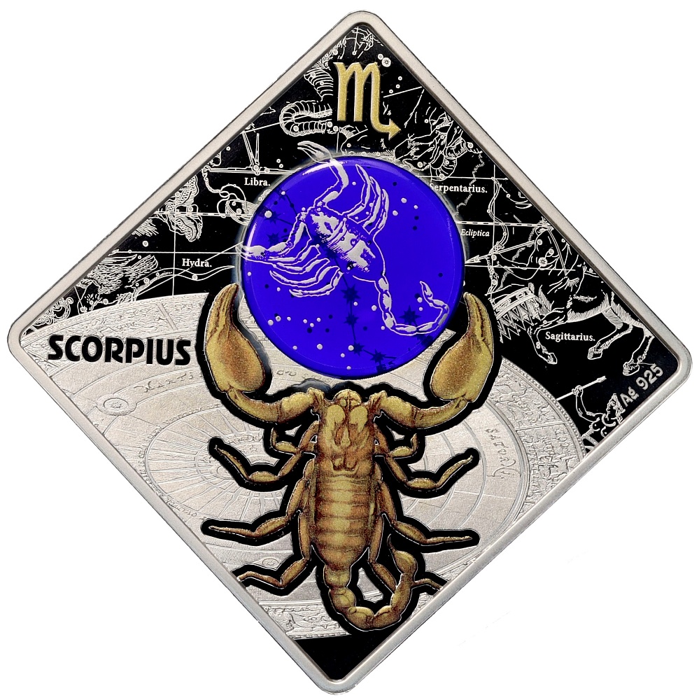 100 денаров 2018 года Македония «Знаки зодиака — Скорпион» — Фото №1