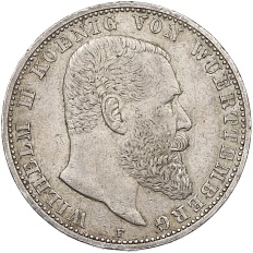 5 марок 1908 года Германия (Вюртемберг) — Фото №1