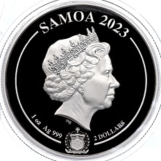 2 доллара 2023 года Самоа «Золотой орел» — Фото №2