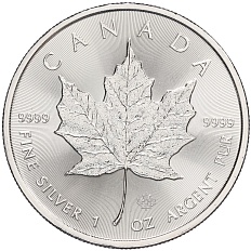 5 долларов 2024 года Канада «Кленовый лист» — Фото №1
