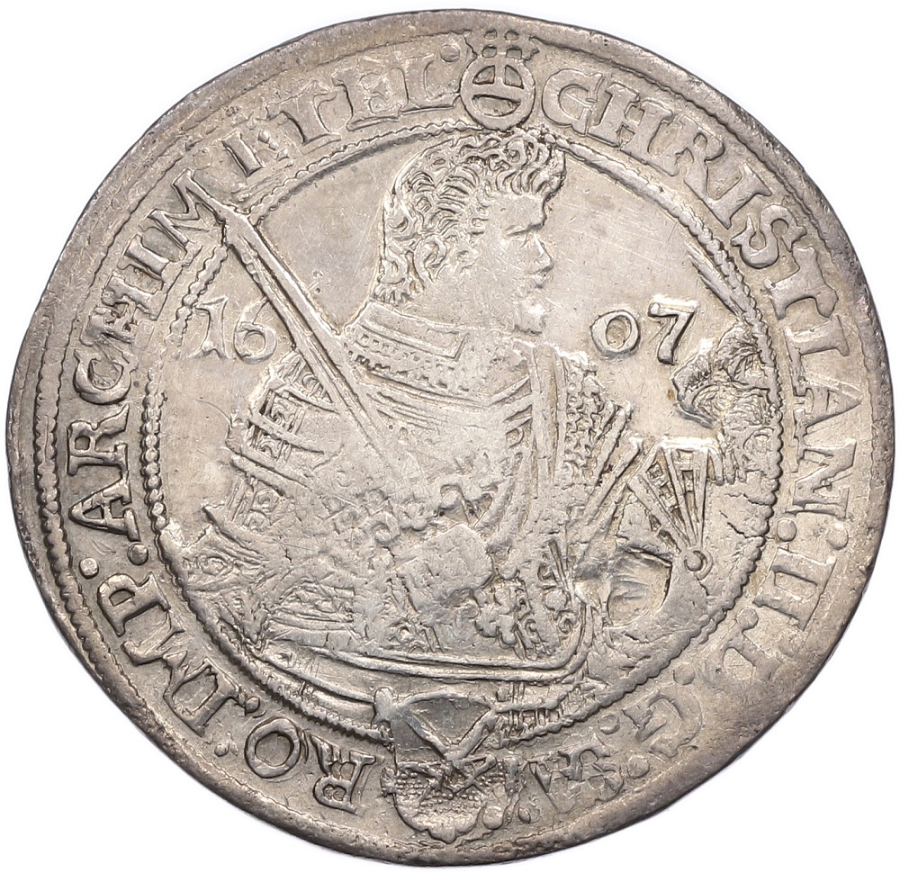 1 талер 1607 года Саксония «Талер трех братьев» — Фото №2