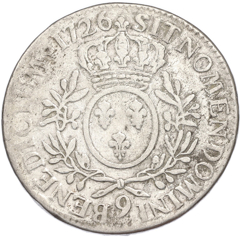 1 экю 1726 года Франция — Фото №2