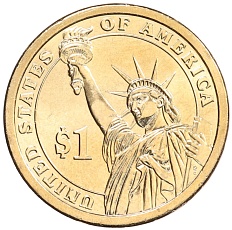 1 доллар 2010 года Р США «16-й президент США Авраам Линкольн» — Фото №2