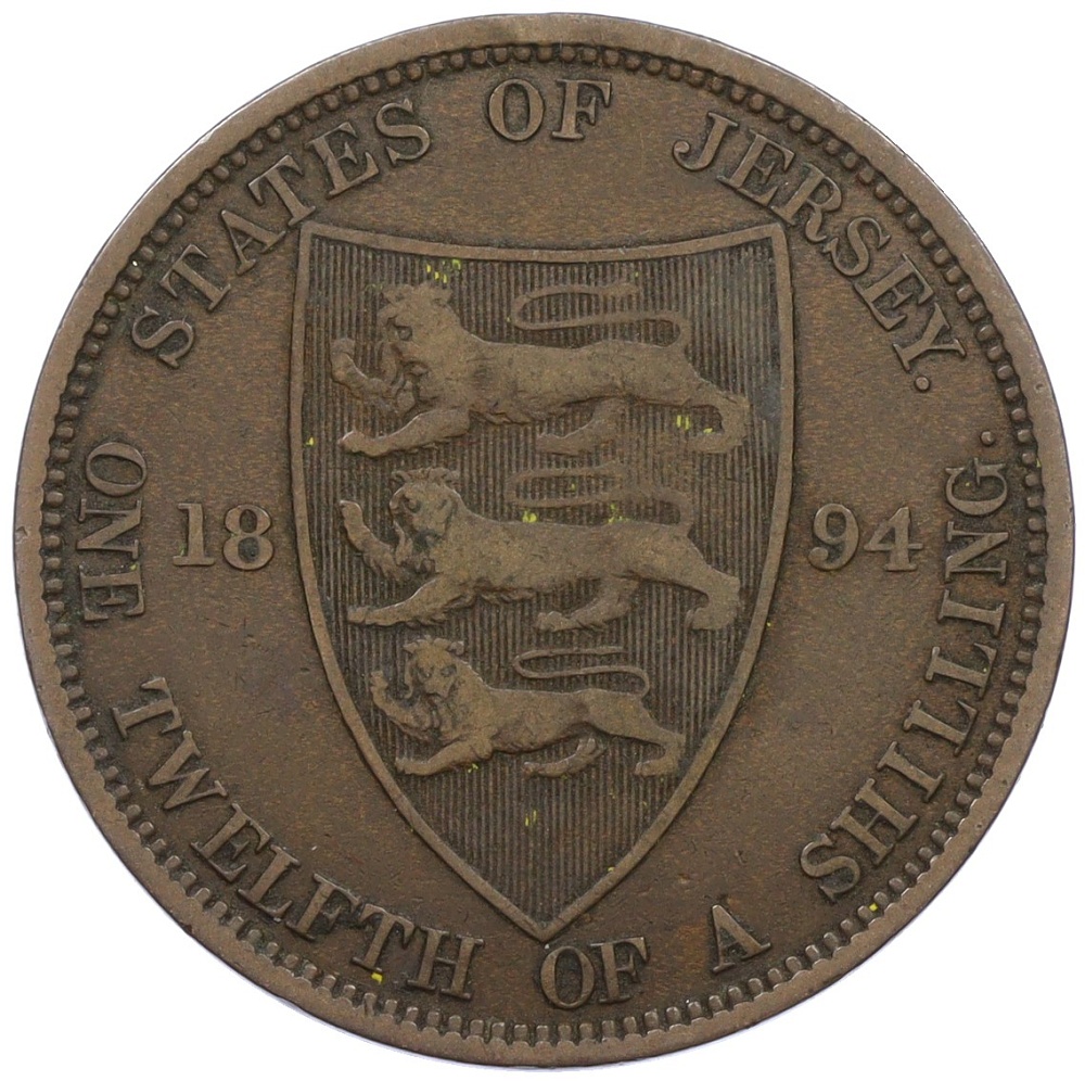 1/12 шиллинга 1894 года Джерси — Фото №1