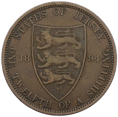 1/12 шиллинга 1894 года Джерси — Фото №1