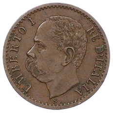 1 чентезимо 1895 года Италия — Фото №2