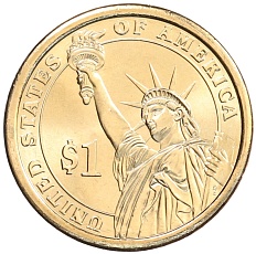 1 доллар 2008 года D США «6-й президент США Джон Куинси Адамс» — Фото №2