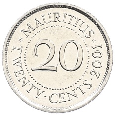 20 центов 2001 года Маврикий — Фото №1
