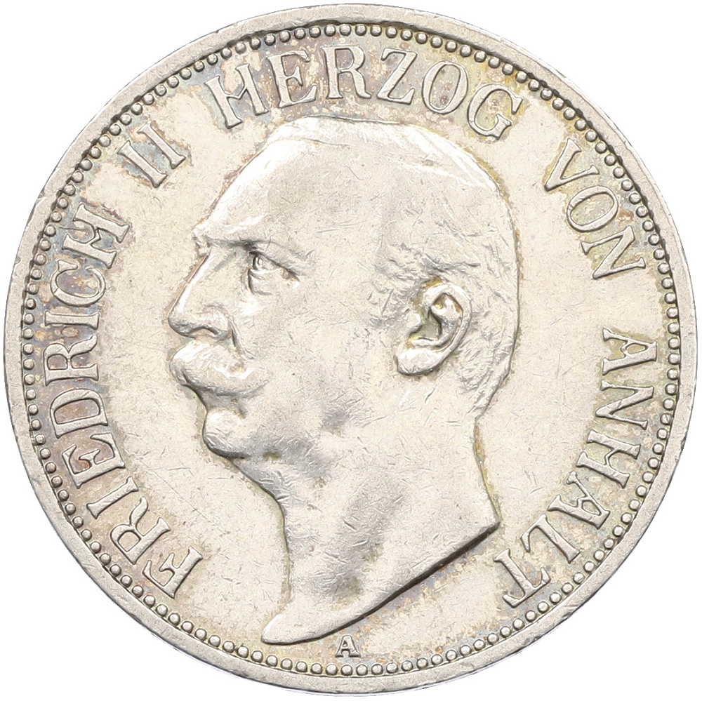 3 марки 1911 года Германия (Ангальт) — Фото №1