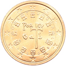 2 евроцента 2008 года Португалия — Фото №1