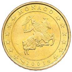 10 евроцентов 2001 года Монако — Фото №1