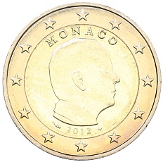 2 евро 2012 года Монако — Фото №1