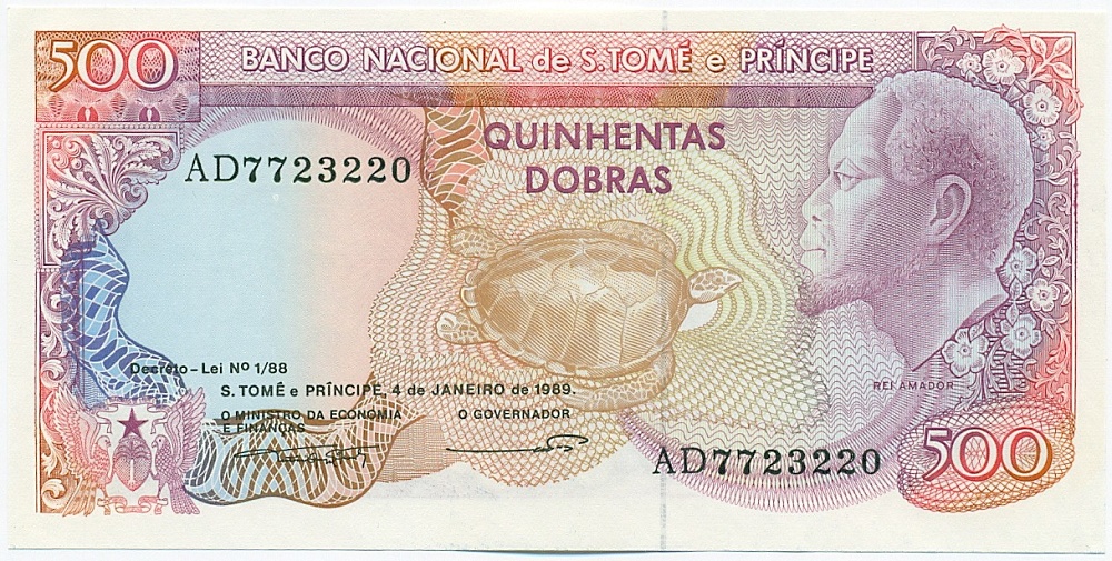 500 добр 1989 года Сан-Томе и Принсипи — Фото №1
