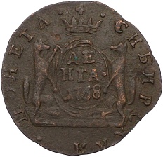 Денга 1768 года КМ «Сибирская монета» — Фото №1