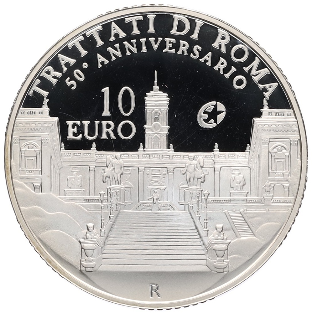 10 евро 2007 года Италия «50 лет Римскому договору» — Фото №1