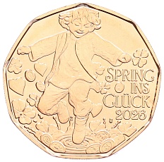 5 евро 2026 года Австрия «Прыжок в счастье» — Фото №1