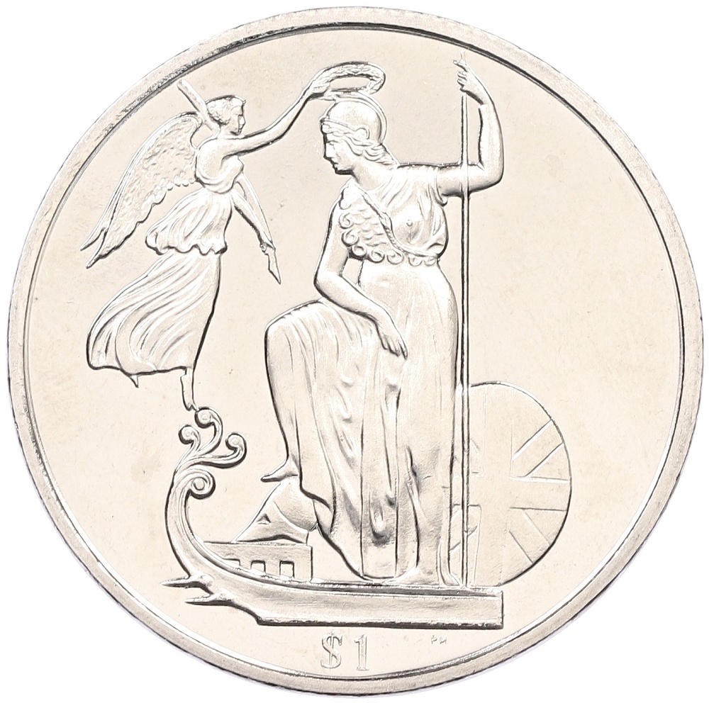 1 доллар 2008 года Британские Виргинские острова «Британия» — Фото №1