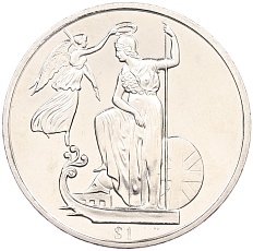 1 доллар 2008 года Британские Виргинские острова «Британия» — Фото №1