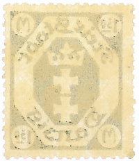 Почтовая марка 1.50 марки 1922 года Данциг — Фото №2