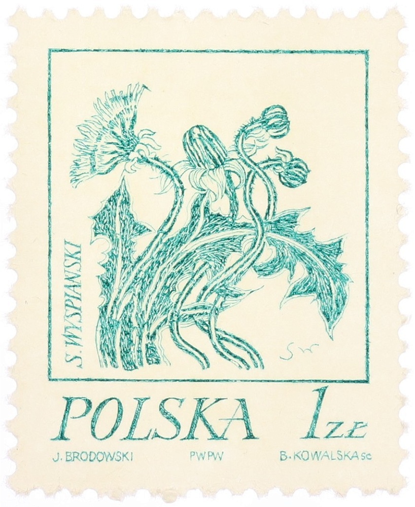 Почтовая марка 1 злотый 1974 года Польша — Фото №1