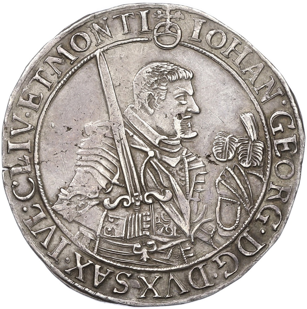 1/2 талера 1642 года Саксония — Фото №1