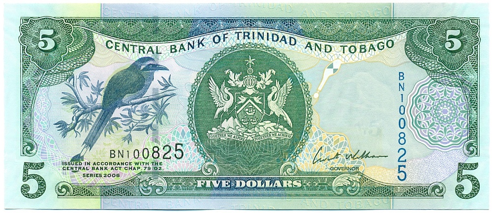 5 долларов 2006 года Тринидад и Тобаго — Фото №1