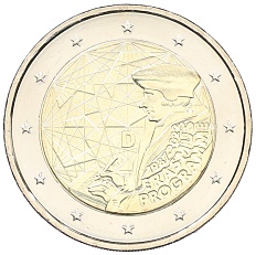 2 евро 2022 года F Германия «35 лет программе Эразмус» — Фото №1