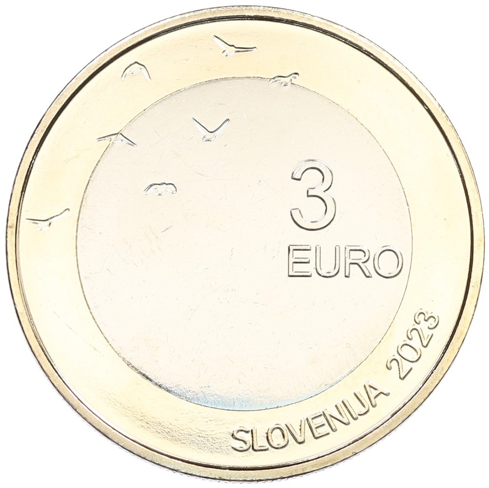 3 евро 2023 года Словения «110-летие со дня рождения Бориса Пахора» — Фото №2