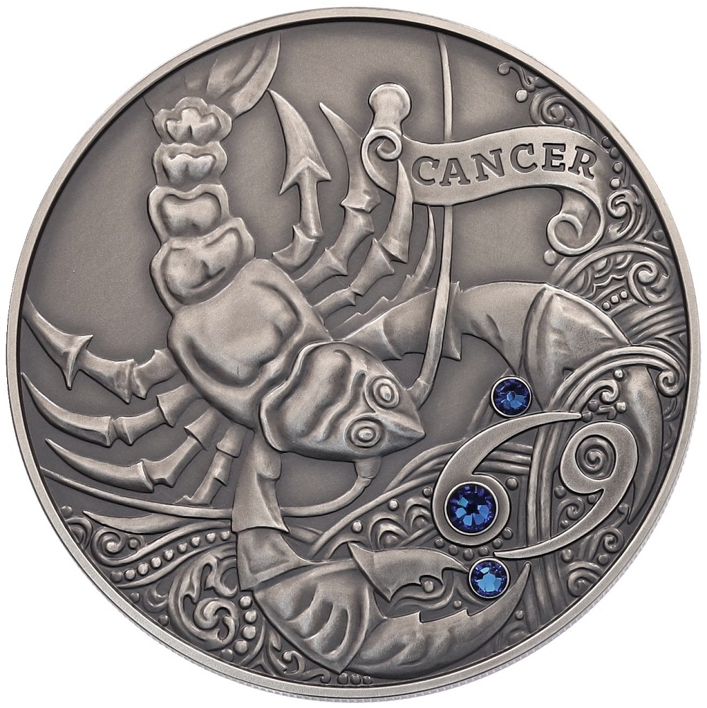 20 рублей 2015 года Белоруссия «Знаки зодиака — Рак» — Фото №1