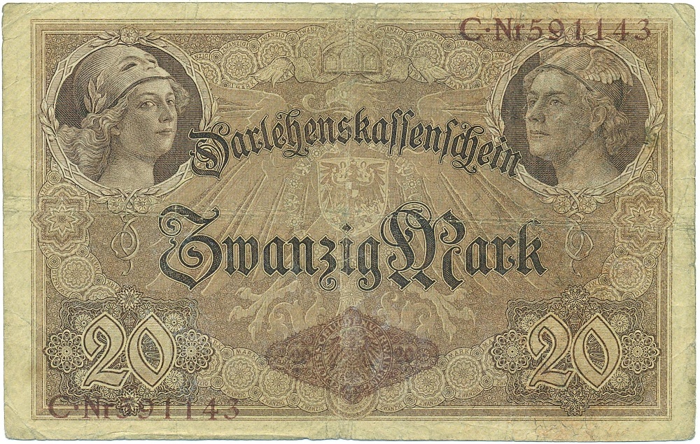 20 марок 1914 года Германия — Фото №1