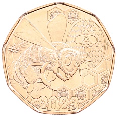 5 евро 2023 года Австрия «Пчелиный танец» — Фото №1