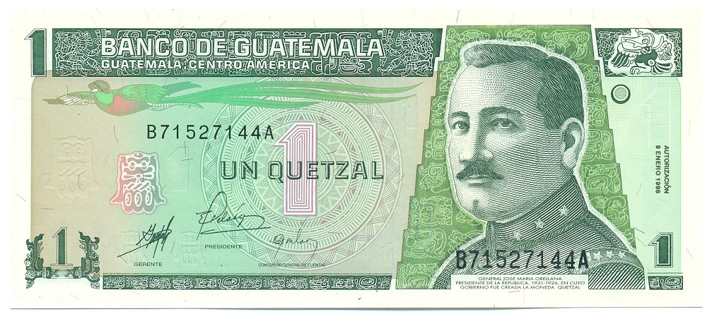 1 кетцаль 1998 года Гватемала — Фото №1