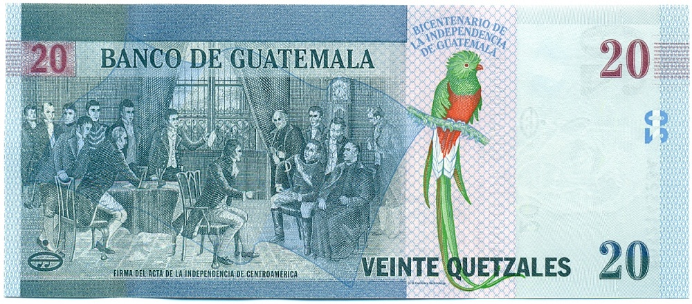 20 кетцалей 2020 года Гватемала — Фото №2