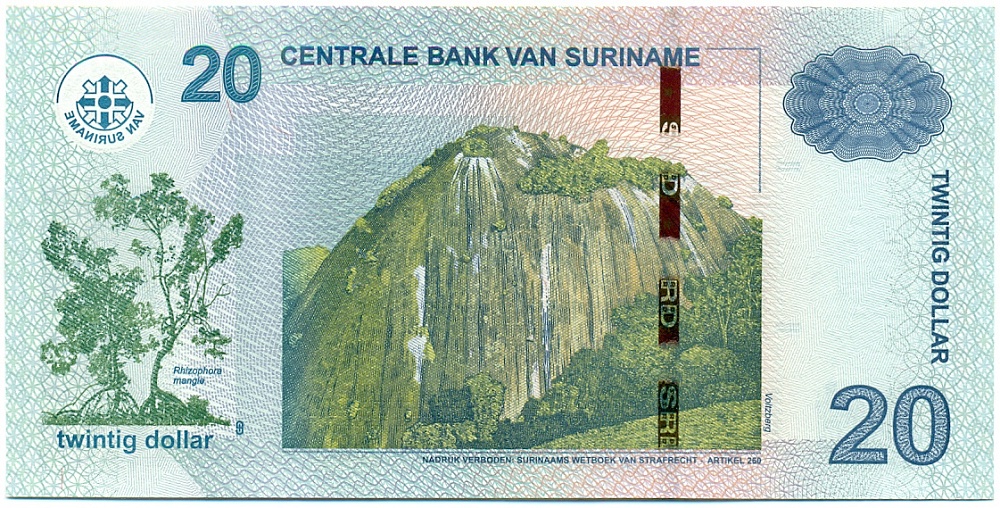 20 долларов 2019 года Суринам — Фото №2