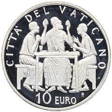 10 евро 2005 года Ватикан «Год Евхаристии» — Фото №1