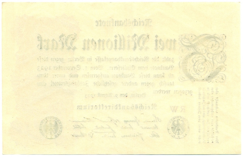 2 миллиона марок 1923 года Германия — Фото №2