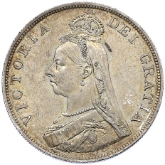 Двойной флорин 1887 года Великобритания — Фото №2